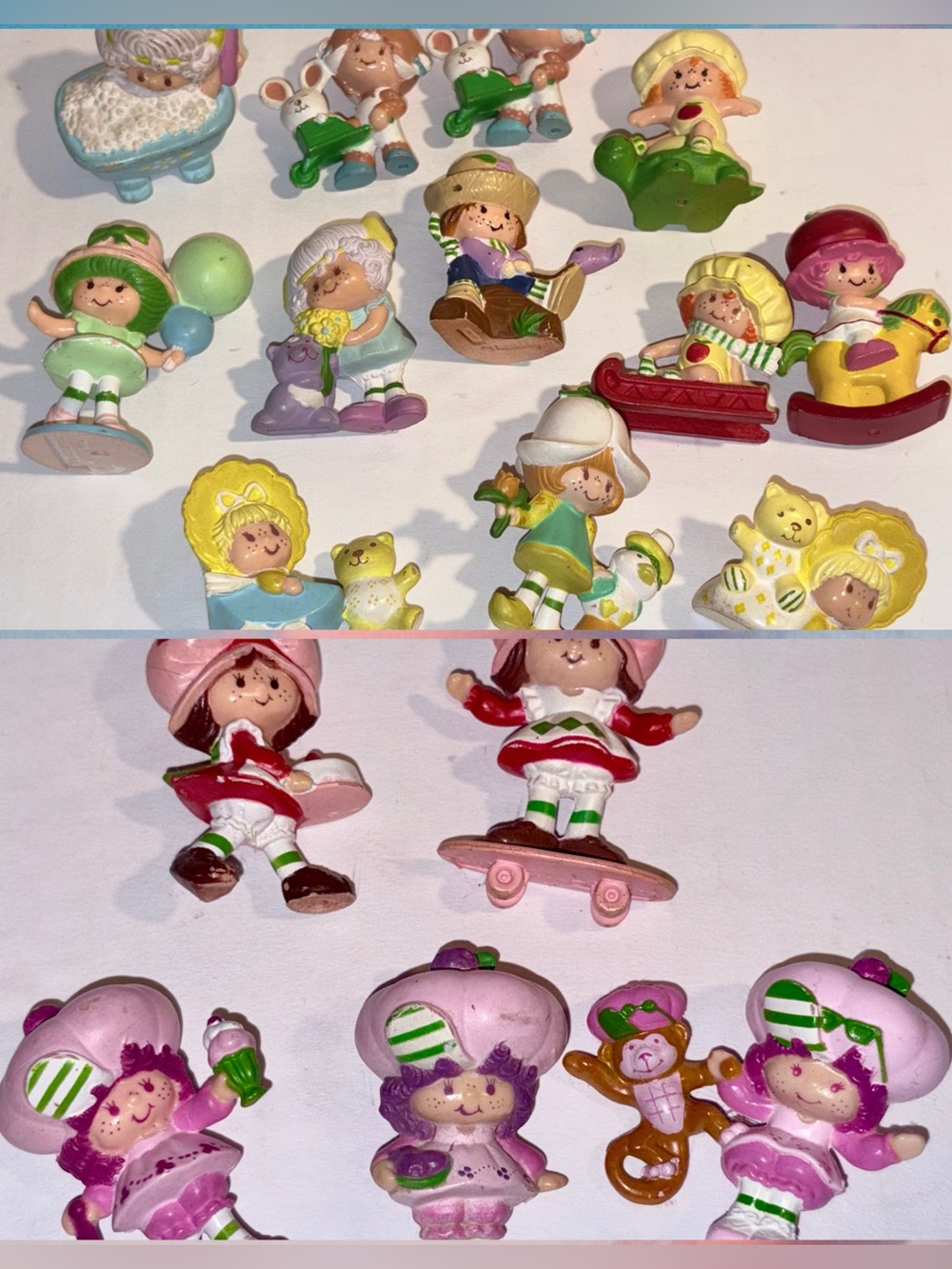 Vtg 80s Lot of 17 Strawberry Shortcake & Friends mini figures